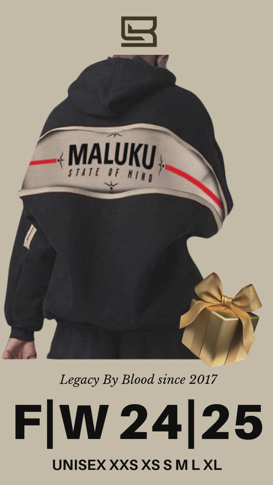 MALUKU STATE OF MIND ZIP BACK HOODIE UNISEX